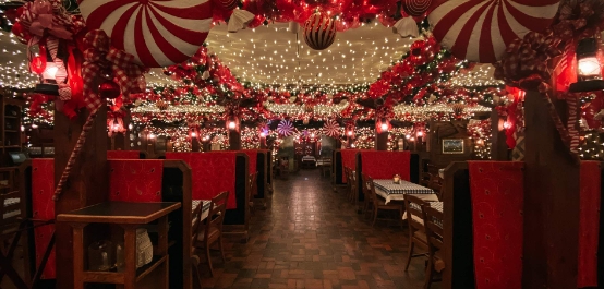 christmas themed restaurant near me