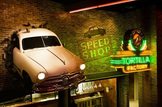 auto themed restaurant